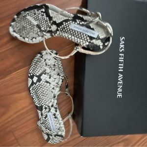 Saks fifth avenue like new sandals  6.5 womens work once